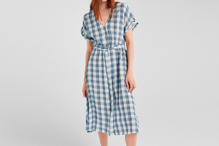 vestido-midi-estampado-cuadros-vichy-springfield
