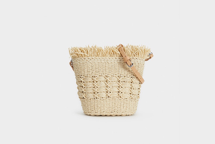 bolso rafia parfois el estilo de Cris Calatrava