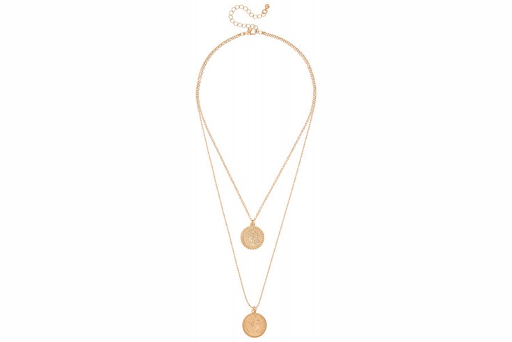 colgante dorado monedas bijou brigitte