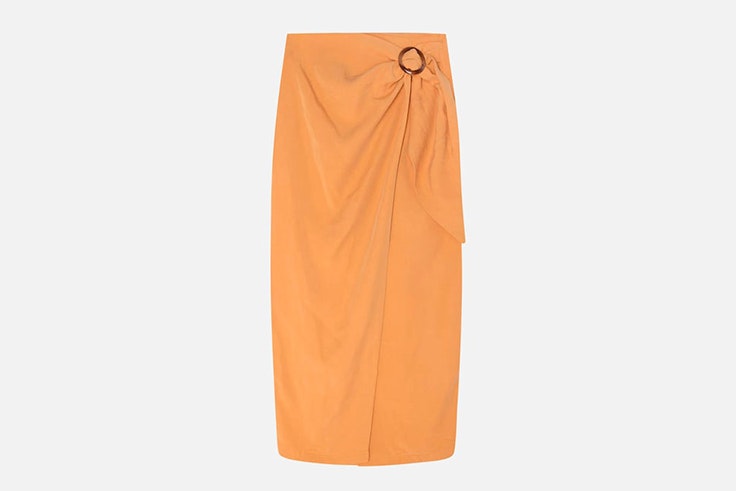 falda-naranja-detalle-hebilla-oysho