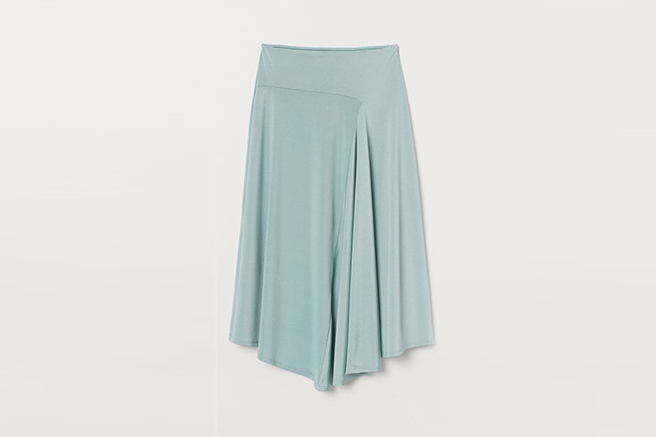 falda verde menta hym el estilo de Cris Calatrava