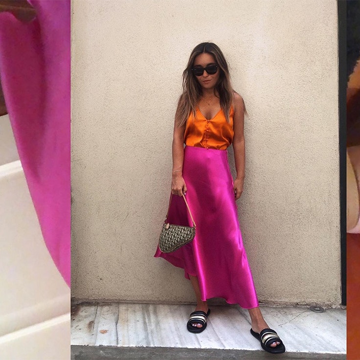 colores de verano influencers falda fucsia ines arroyo