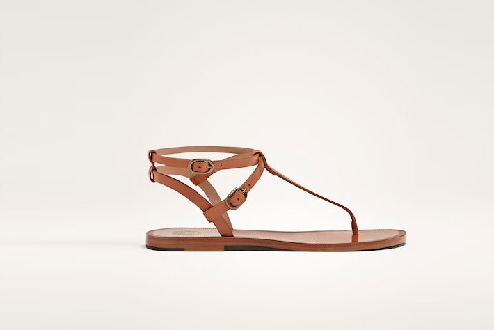 sandalia plana massimo dutti