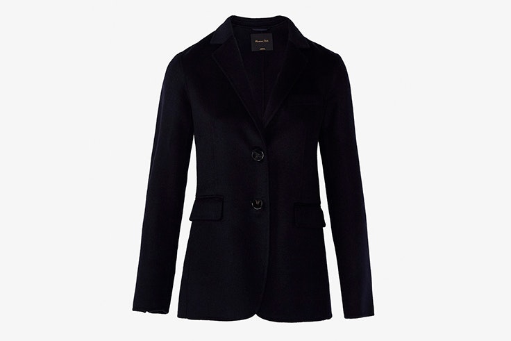 chaquetas entretiempo americana blazer negra massimo dutti