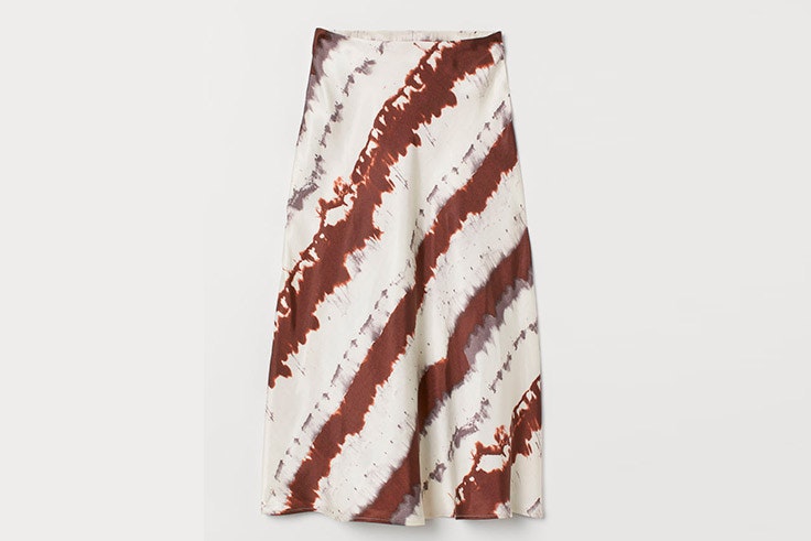 faldas midi estampado tie dye hm