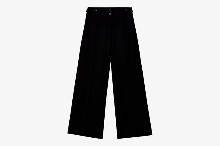 pantalon negro culotte massimo dutti
