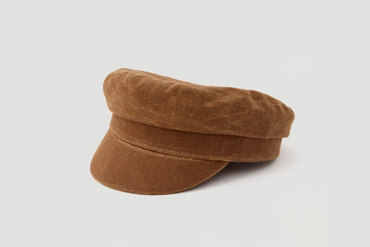 Gorra de estilo marinero color marrón pull and bear otoño invierno 2019