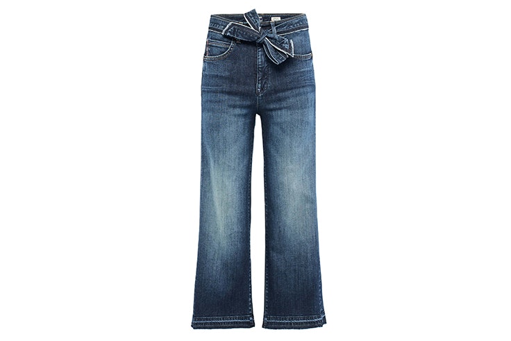 pantalón vaquero detalle lazo salsa