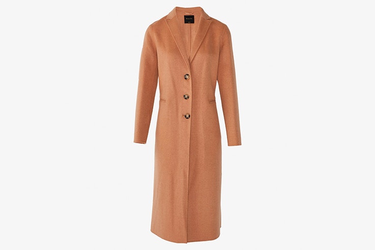 abrigo largo camel massimo dutti