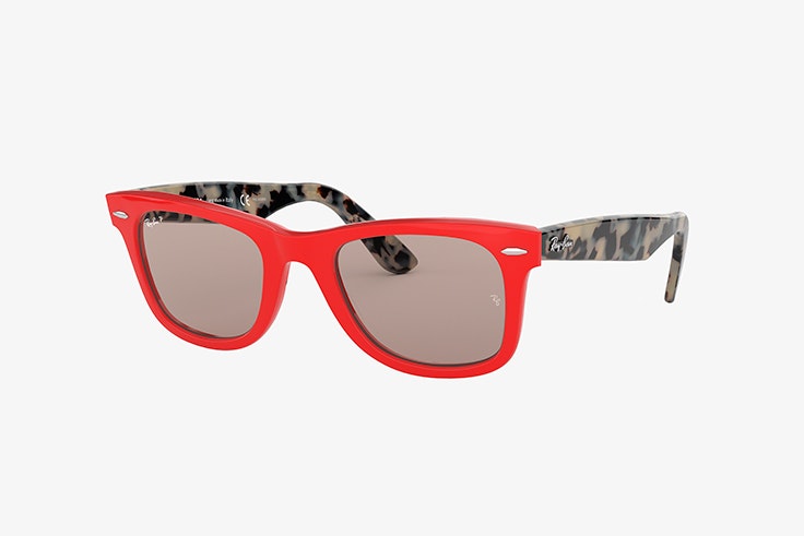 gafas de sol rojas ray ban sunglass hut