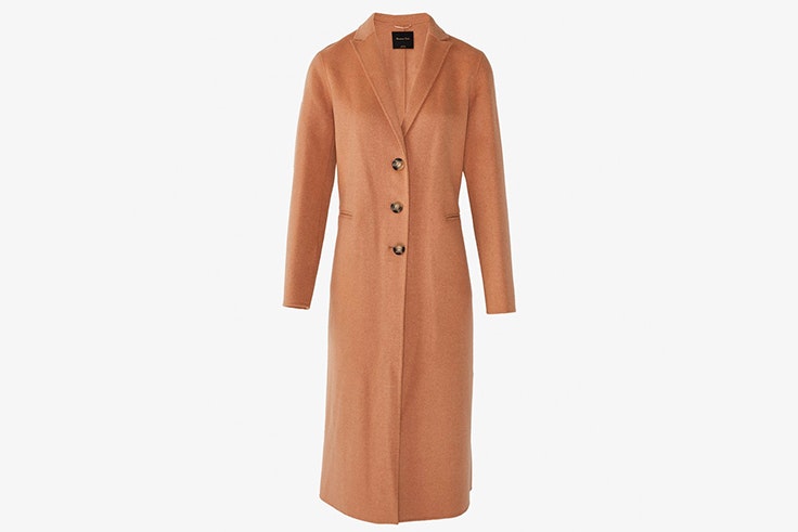 abrigo color camel massimo dutti
