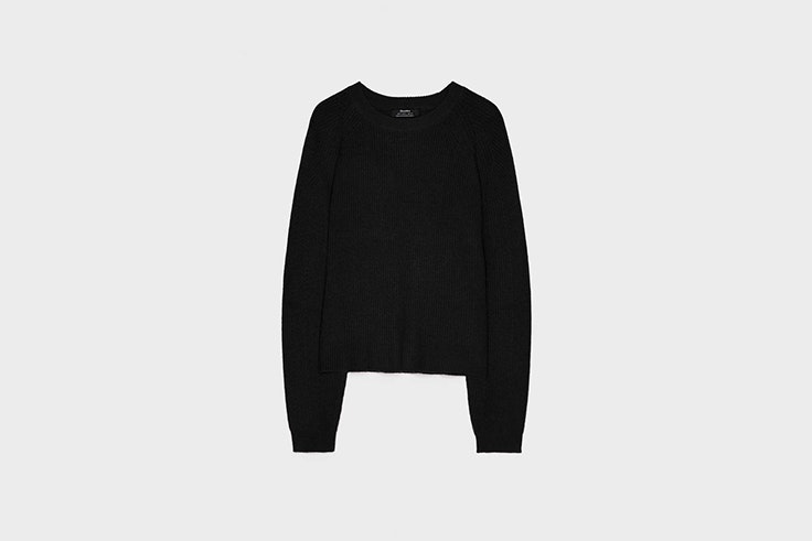 jersey de canalé negro de bershka Pernille Teisbaek
