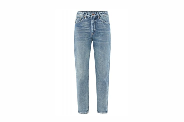 vaqueros mom capri desgastados de salsa rebajas 2020