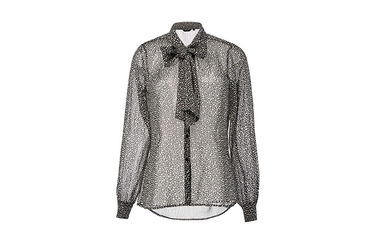 camisa transparente con dibujo de corazon de salsa blusas románticas