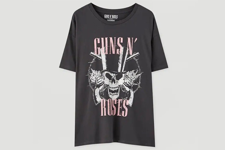 Camiseta estampada de Guns N' Roses de Pull and Bear
