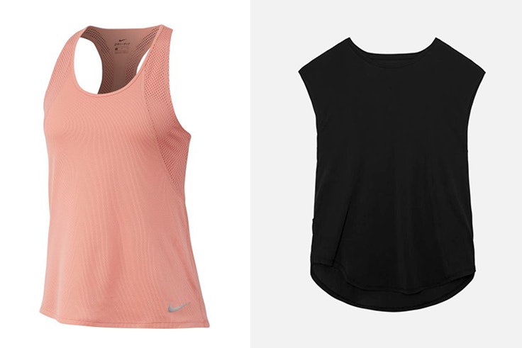Camiseta deportiva en color rosa de Nike disponible en Base Camiseta deportiva negra de Oysho