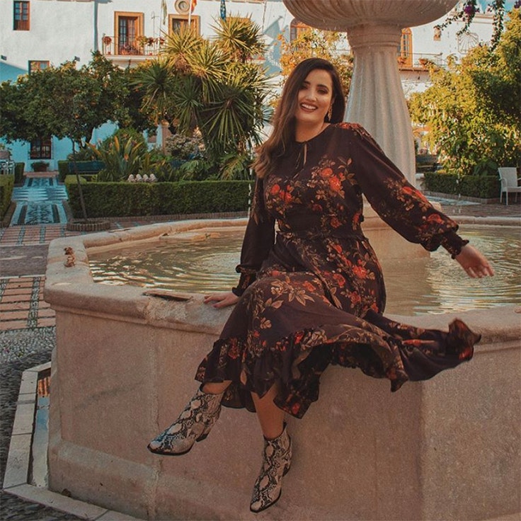 marina llorca vestido flores estilo
