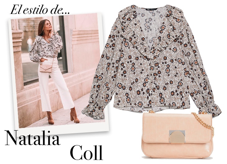 Estos días nos inspiramos en Natalia Coll. ¡El look que podrás imitar sin salir de casa!