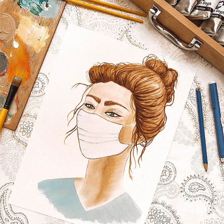 marta lozano planes durante la cuarentena dibujar