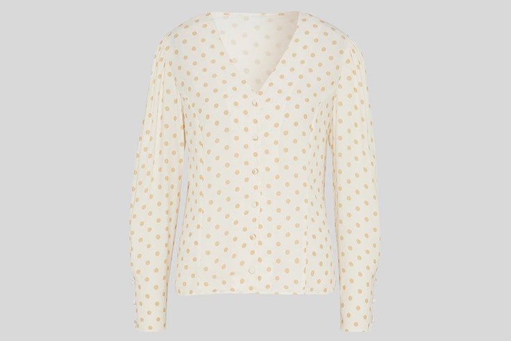 Blusa con estampado de lunares de C&A