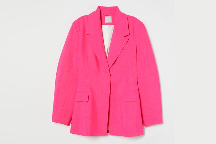 Chaqueta americana en color fucsia de H&M
