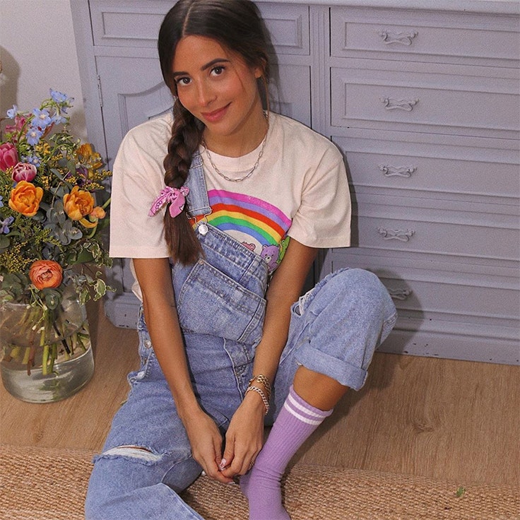 looks premáma maría fernández rubíes peto y camiseta