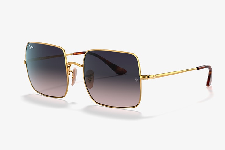 Gafas de sol de metal cuadradas de Ray Ban sunglass hut