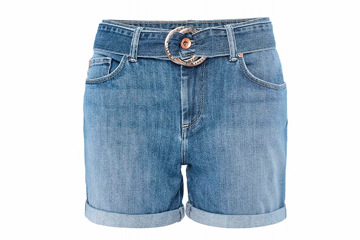 Pantalón corto vaquero con detalle de cinturón de Salsa Jeans
