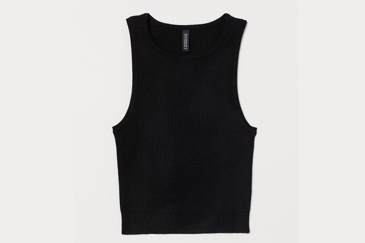Top de tirantes en color negro de H&M