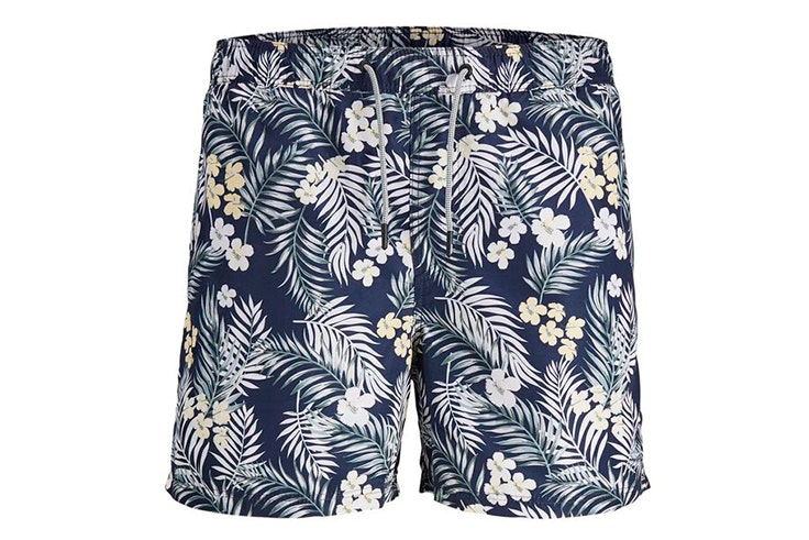 Bañador con estampado de flores en color azul de Jack & Jones