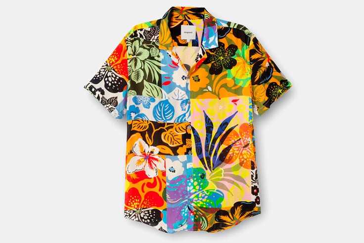 Camisa con estampado de colores de Desigual