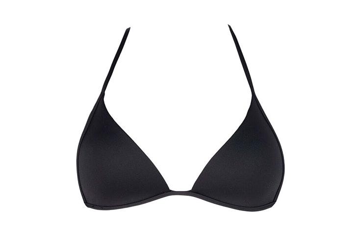 Bikini de triángulo en color negro de Calzedonia