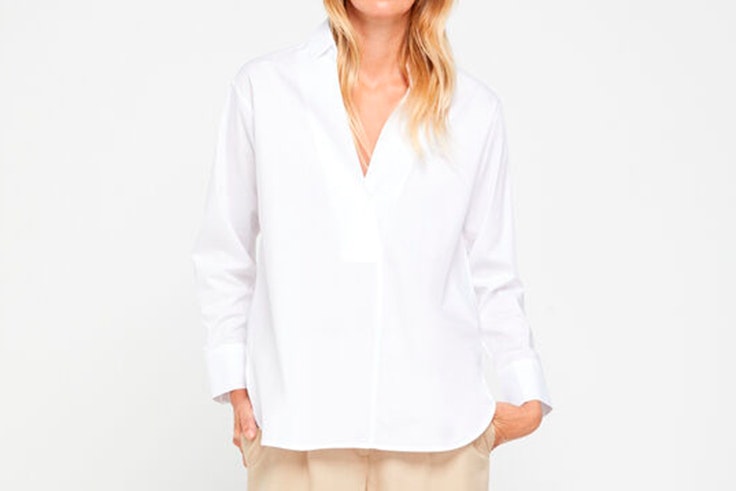 Camisa blanca de Cortefiel