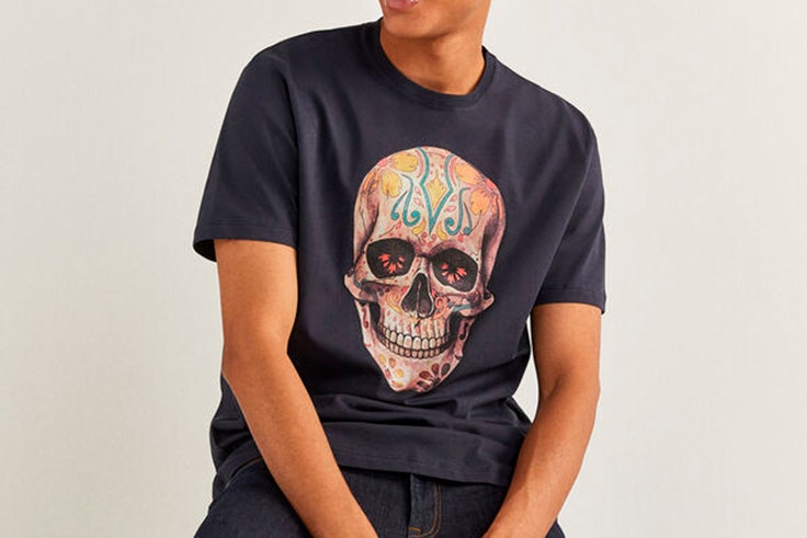 Camiseta azul marino de manga corta con estampado gráfico yourpersonalhalloween springfield