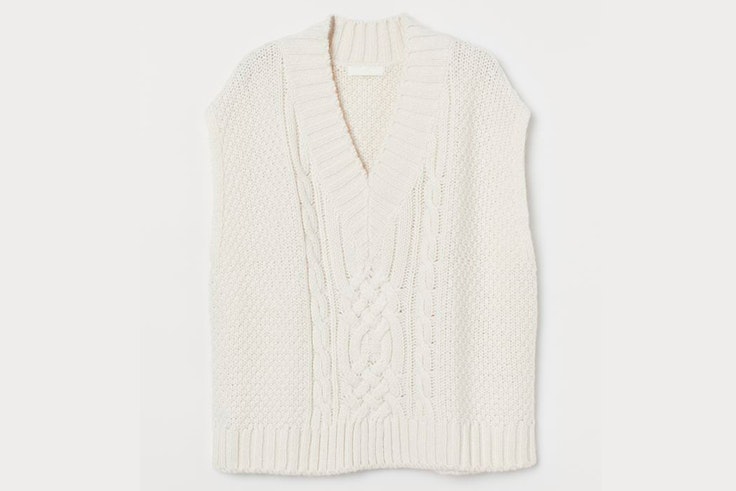 Chaleco en color blanco de H&M