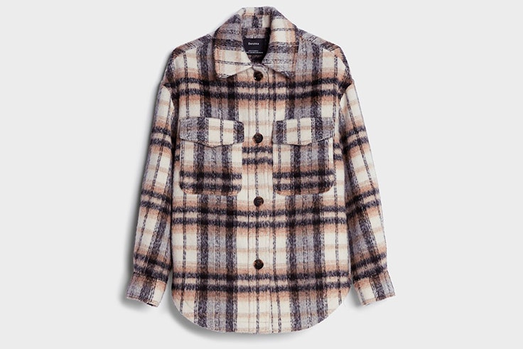 Sobrecamisa de cuadros de Bershka