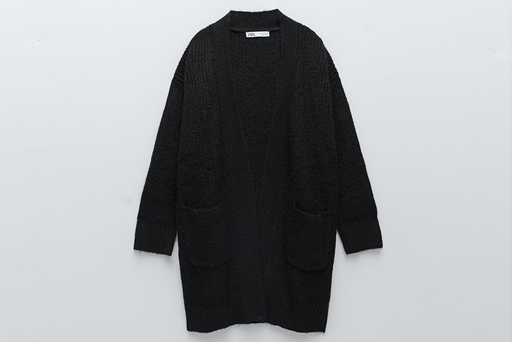 Chaqueta de punto oversize de zara