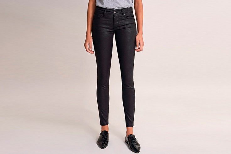 Pantalón negro efecto piel de Salsa Jeans