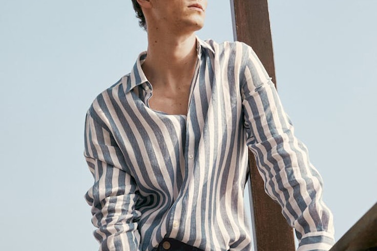 Camisa de rayas de Massimo Dutti  tendencias para ellos