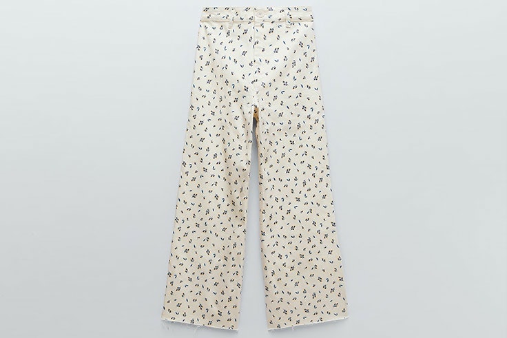 tendencias de primavera Pantalón de flores de Zara