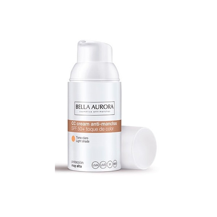 Crema Color Anti-Manchas SPF 50+ de Bella Aurora. Disponible en Primor