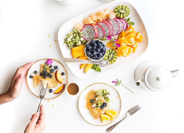 Desayunos de fin de semana fruta