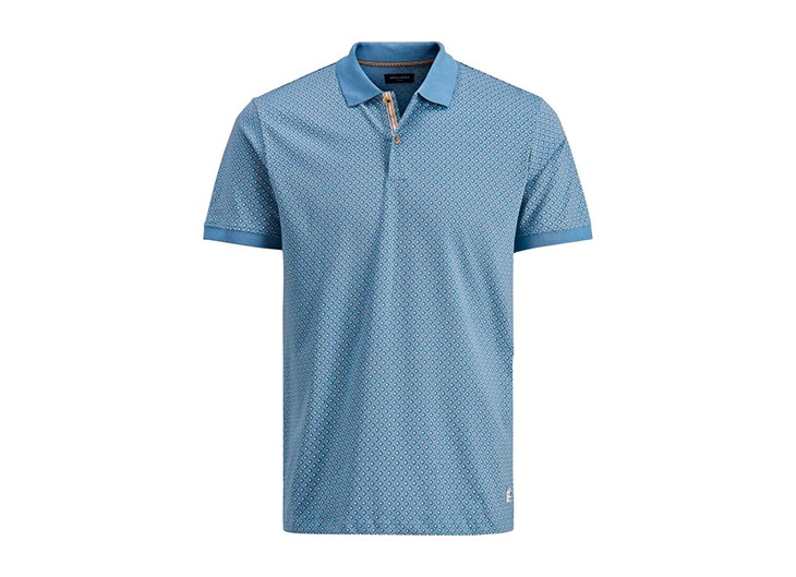 Polo estampado en color azul novedades de jack & Jones