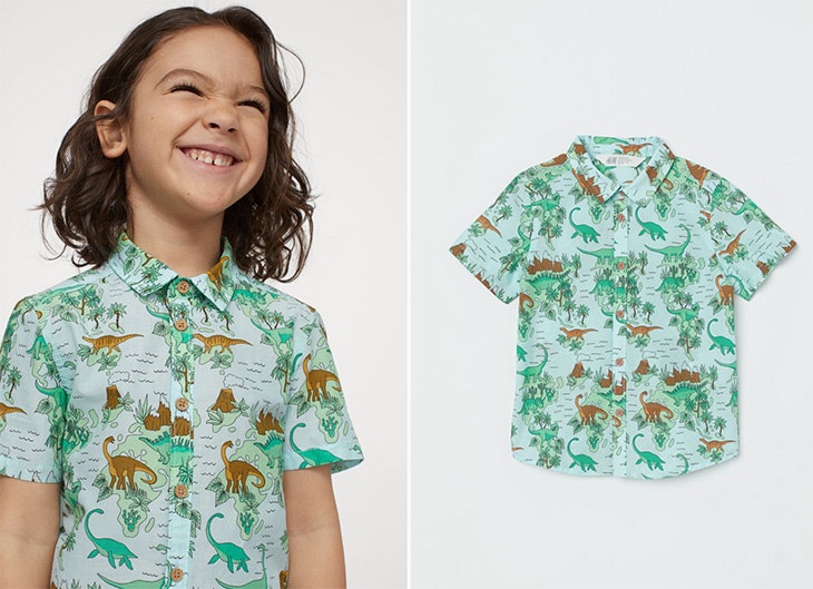 colección infantil de H&M Camisa estampada de algodón