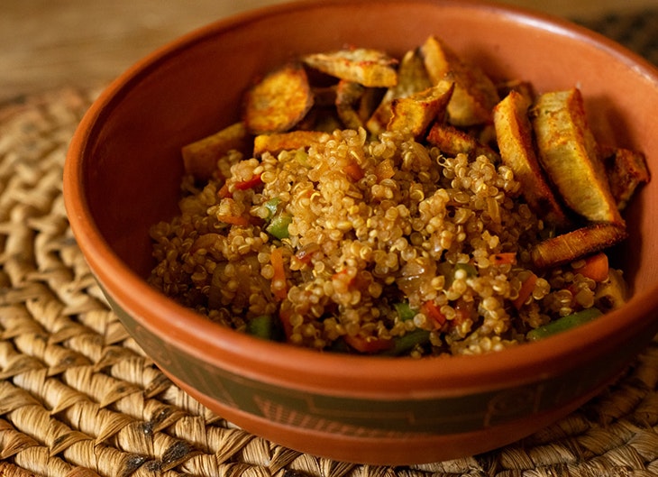 recetas con quinoa salteado de verduras