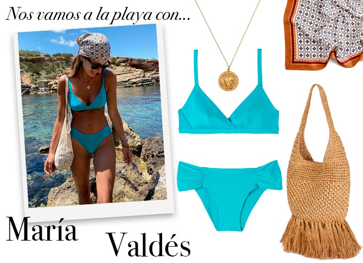 El look de María Valdés para ir a la playa