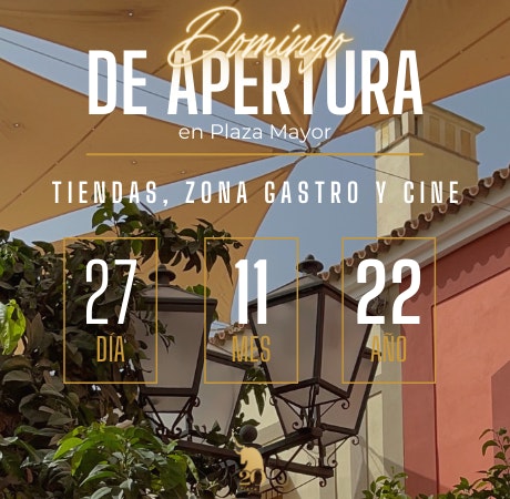 27 de noviembre: ¡Domingo de apertura!