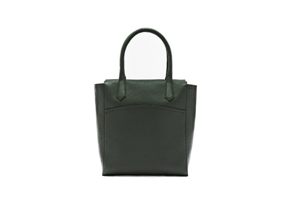 Bolso piel, Massimo Dutti.