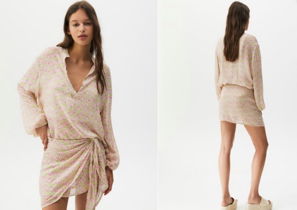 Minifalda pareo boho de Pull&Bear