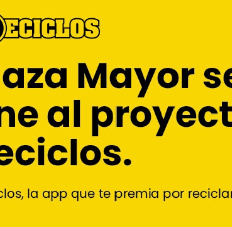 Reciclos, la máquina de Ecoembes para reciclar en Plaza Mayor